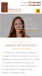 Mobile Screenshot of pariginiorthodontics.com